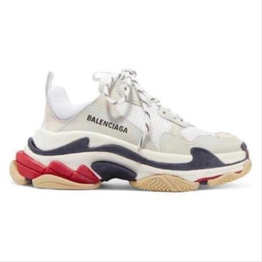 BALENCIAGA Triple S trainers logo detailed dad sneakers
